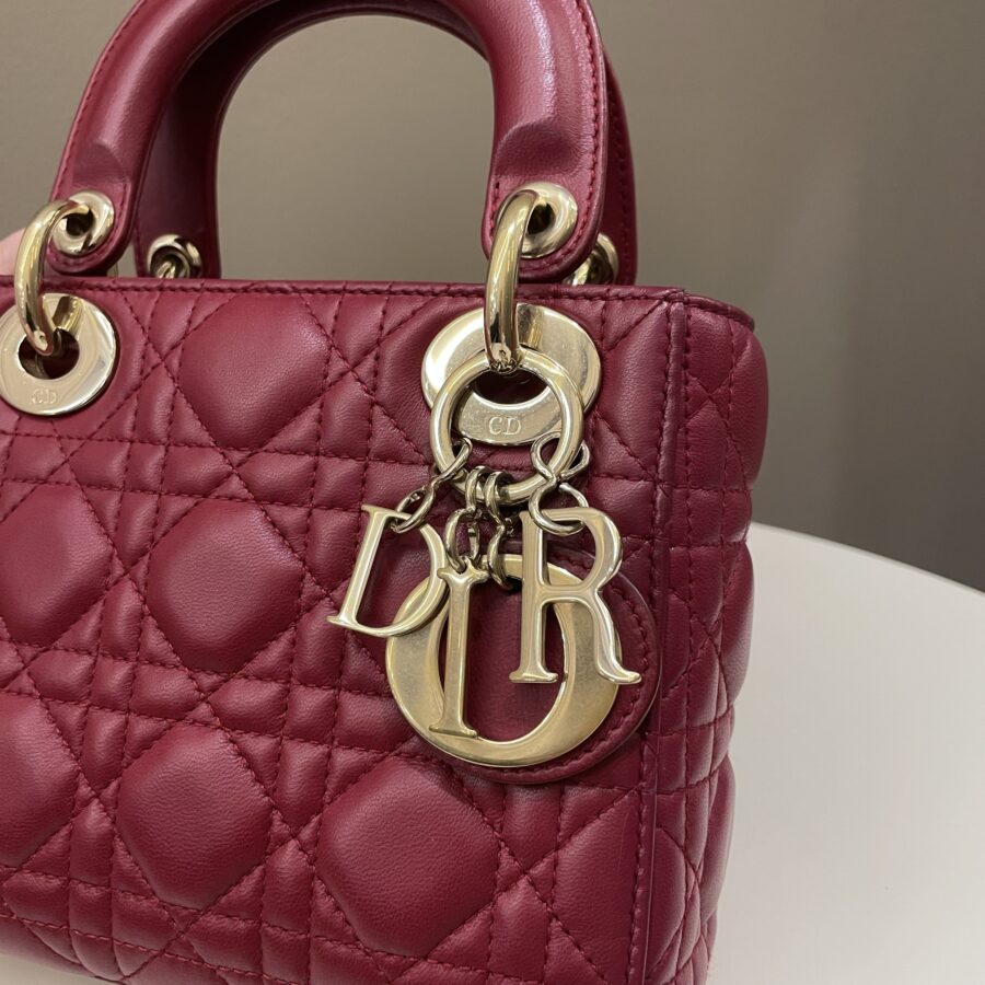 Dior Lady Dior Mini Deep Red | Studio Nafay