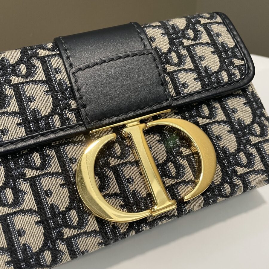 Dior Montaigne 30 Box Bag Blue Oblique | Studio Nafay