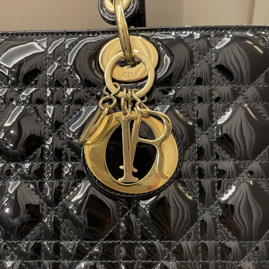 Dior Classic Lady Dior Black Patent | Studio Nafay