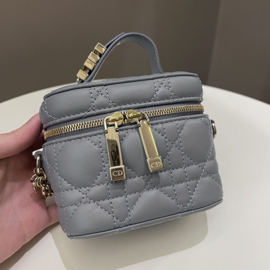 Dior Micro Lady Dior Vanity Case Cloud Blue | Studio Nafay
