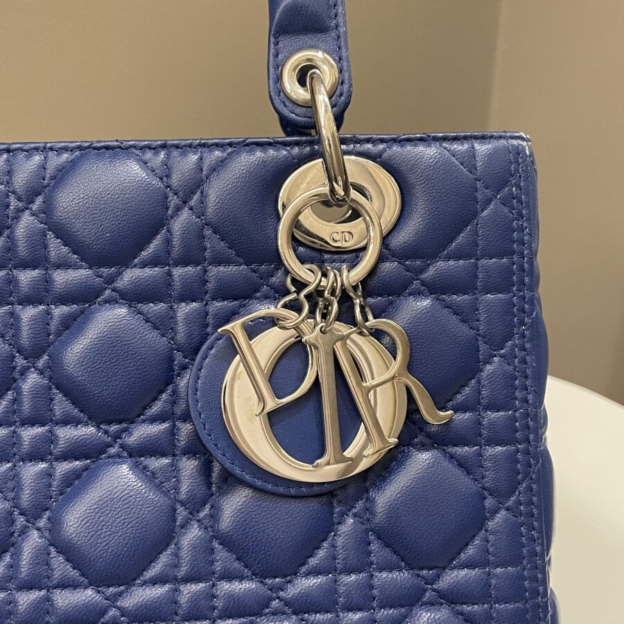 Dior Classic Lady Dior Navy Blue Lambskin | Studio Nafay
