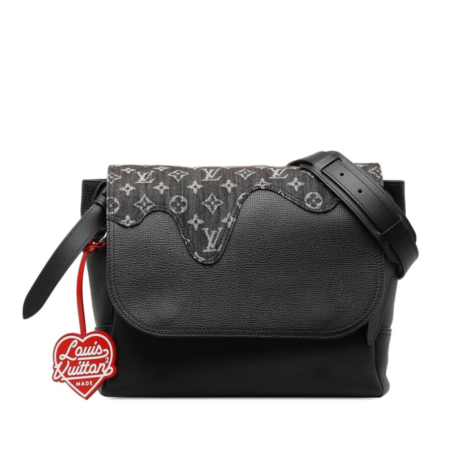 Black Louis Vuitton x Nigo Besace Tokyo Monogram Denim Taurillon Messenger Bag | Studio Nafay