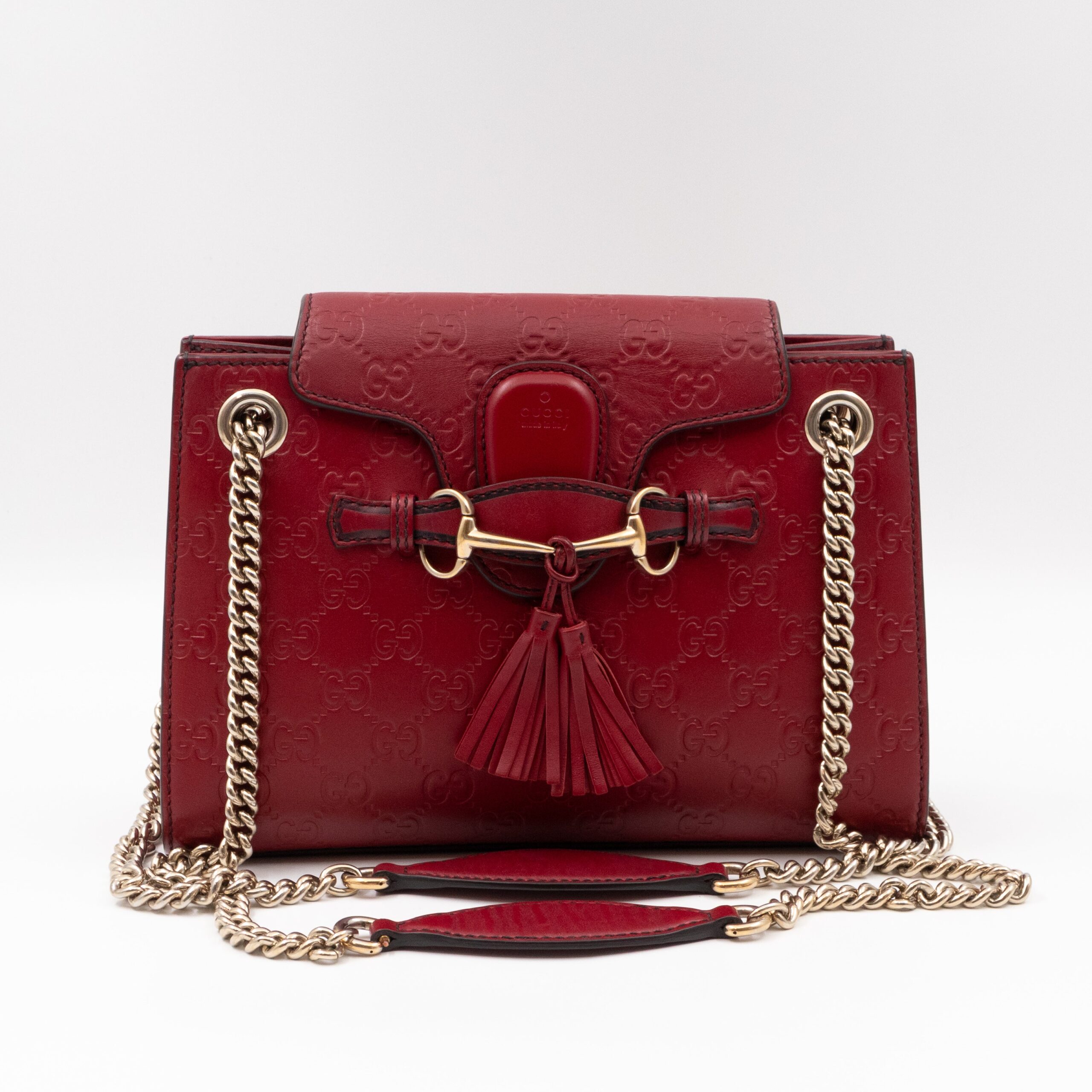 Gucci Chain Leather Shoulder Bag