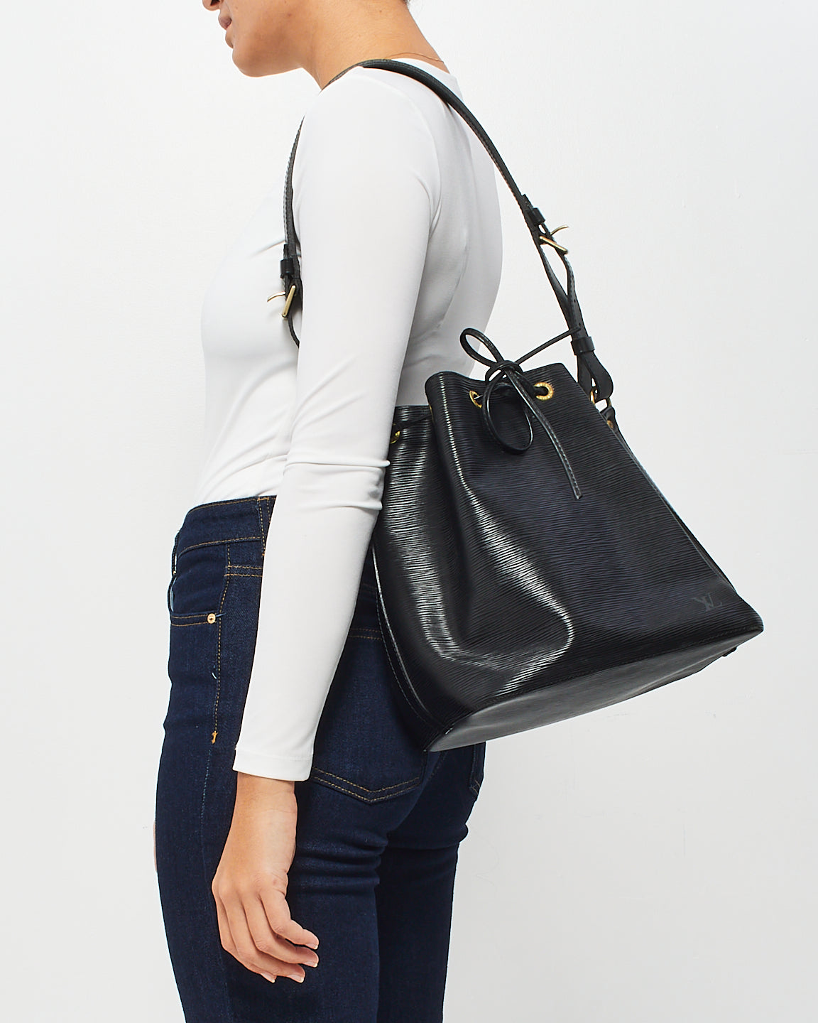 Louis Vuitton Black Epi Leather Noe Bucket Bag