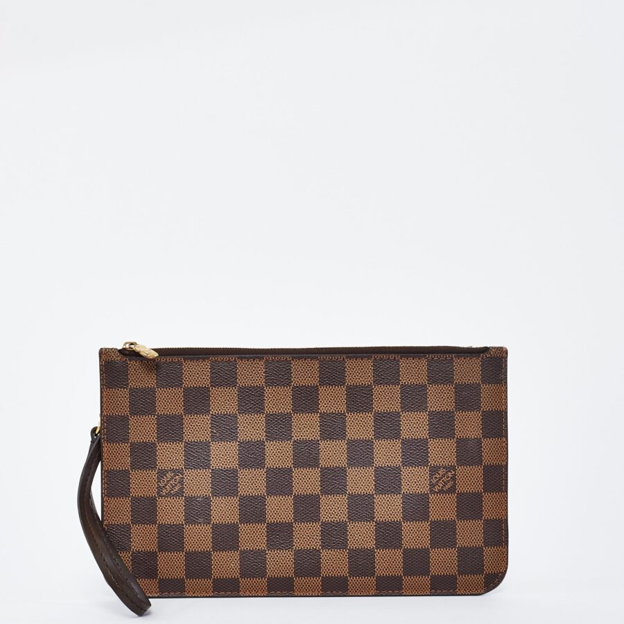 Louis Vuitton Damier Ebene Canvas Wristlet Pouch | Studio Nafay