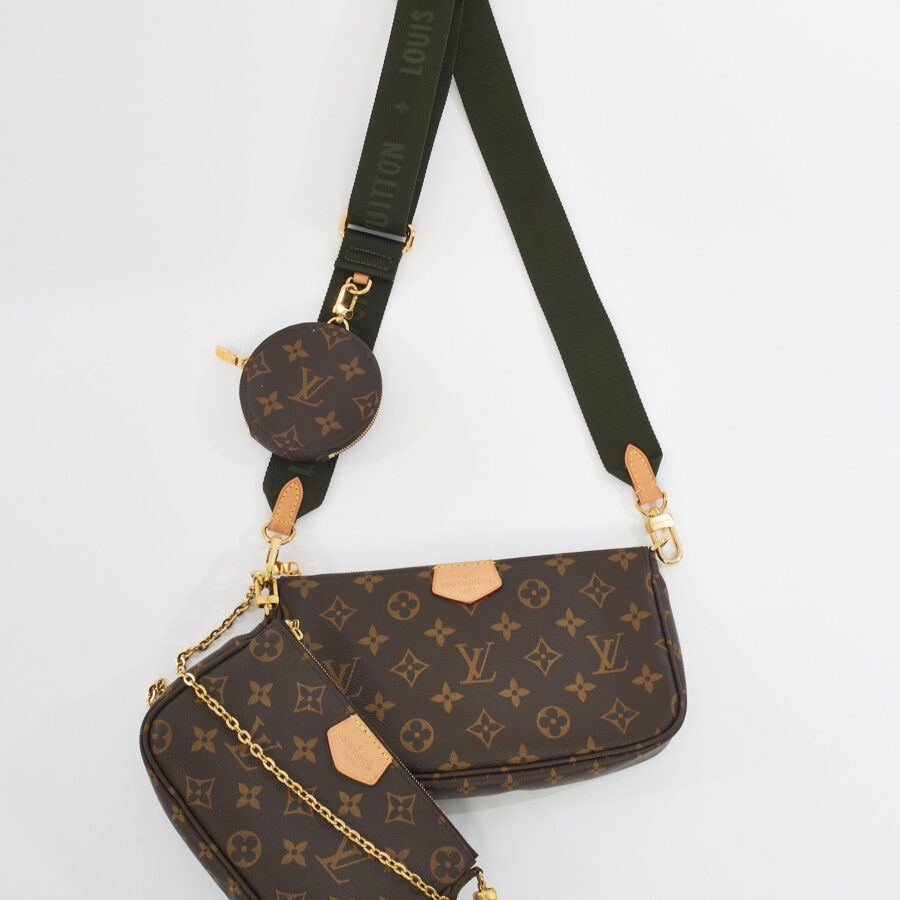 Louis Vuitton Monogram Canvas Green Multi Pochette Accessoires | Studio Nafay