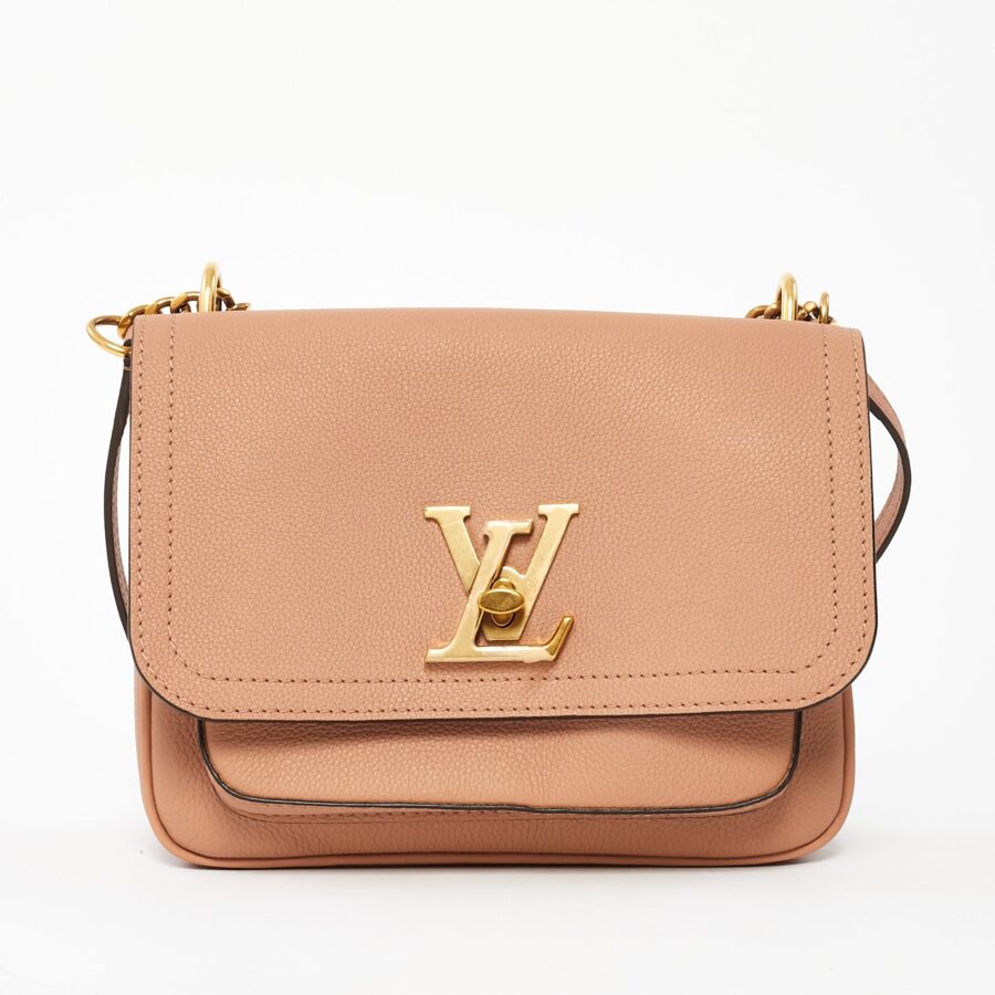 Louis Vuitton Blush Pink Leather Lockme Tender Bag | Studio Nafay