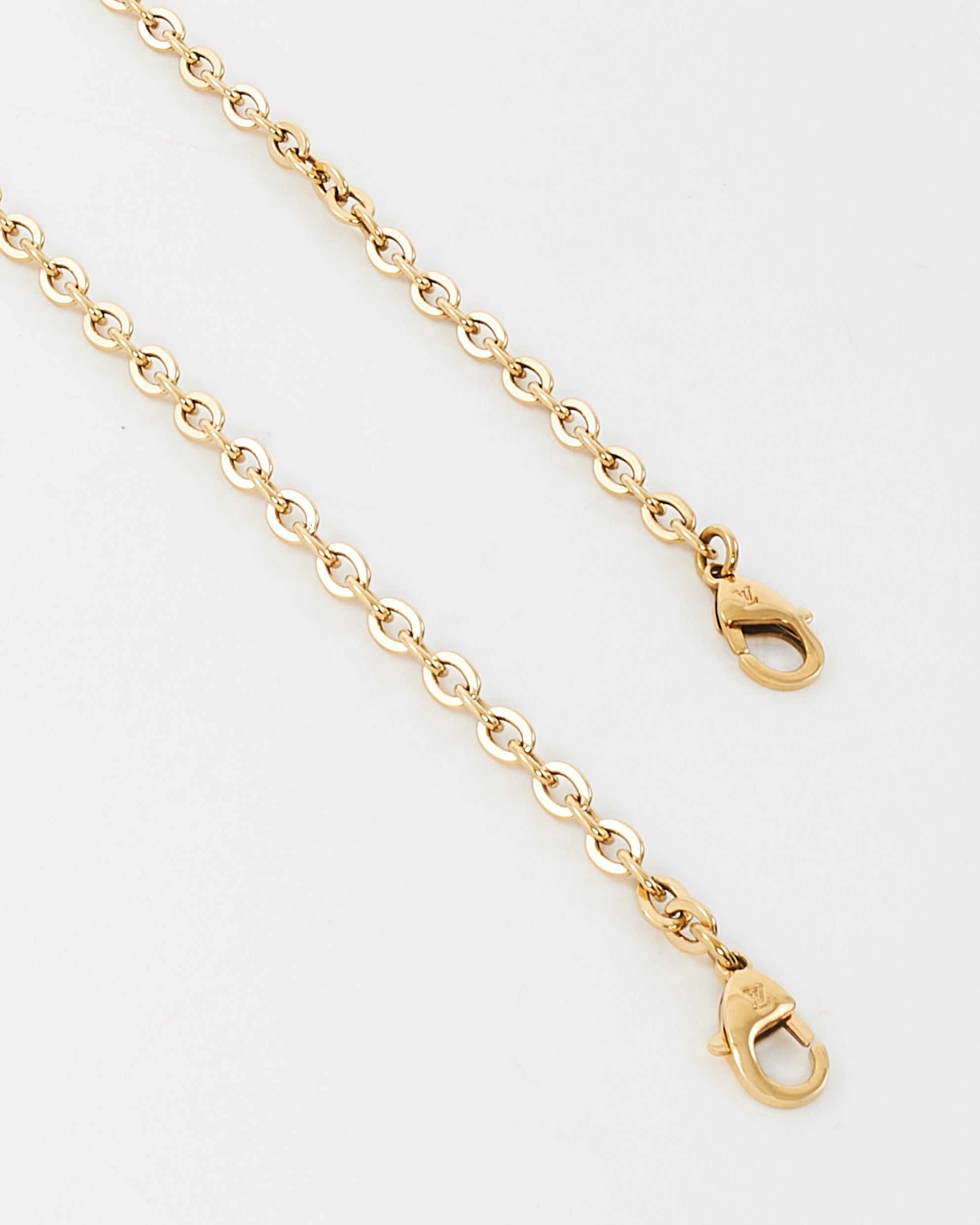 Louis Vuitton Gold Tone Metal Felicie Chain Strap