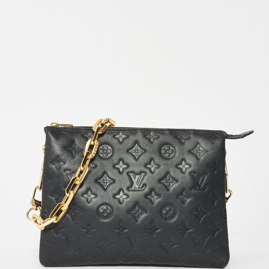 Louis Vuitton Black Monogram Empreinte Leather Coussin Bag | Studio Nafay