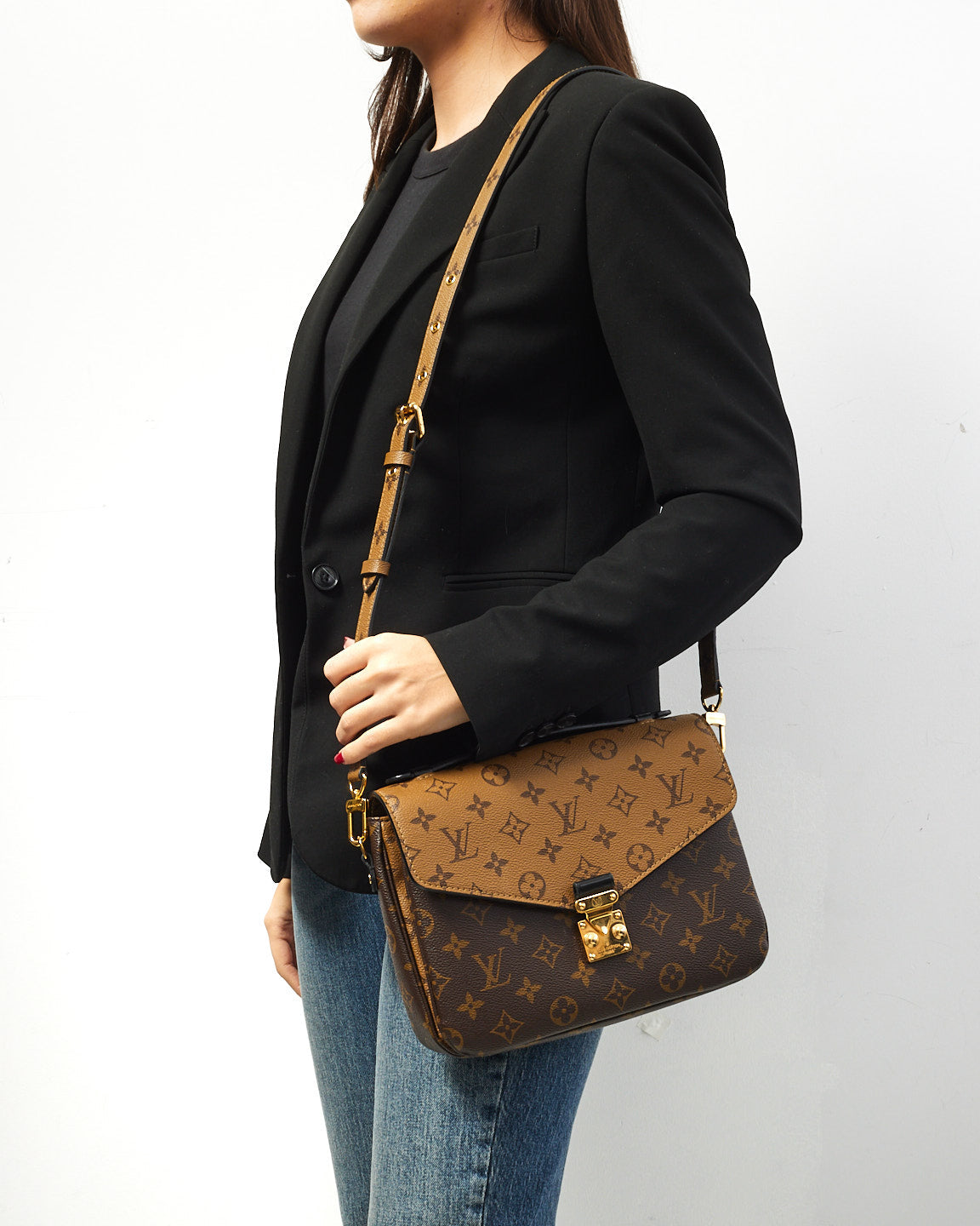 Louis Vuitton Reverse Monogram Canvas Pochette Metis