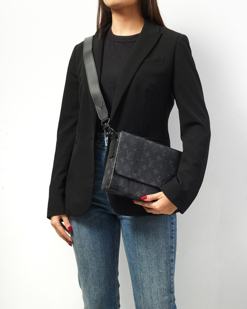 Louis Vuitton Eclipse Monogram Canvas Soft Trunk Flap Crossbody Bag - Product Image 2