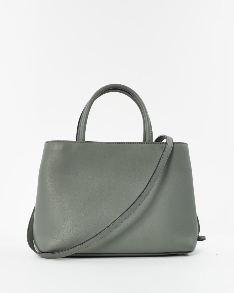 Fendi Grey Leather Small 2Jours Tote Bag - Product Image 2