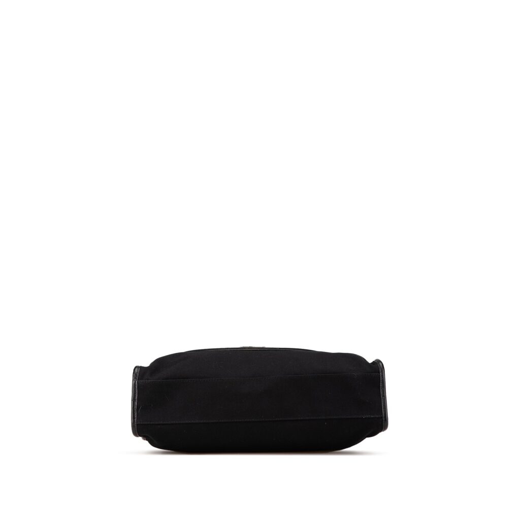Black Fendi Canvas Logo Patch Tote - Product Image 2