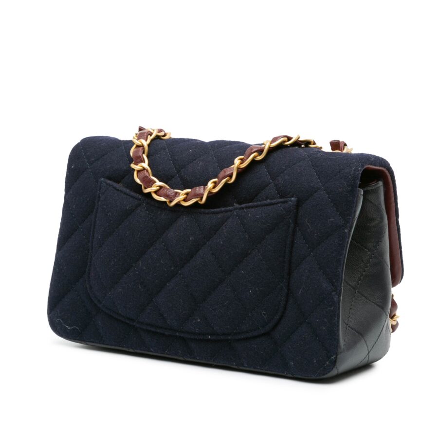 Chanel Flap Mini Leather Blue Crossbody Bag 2 | Studio Nafay