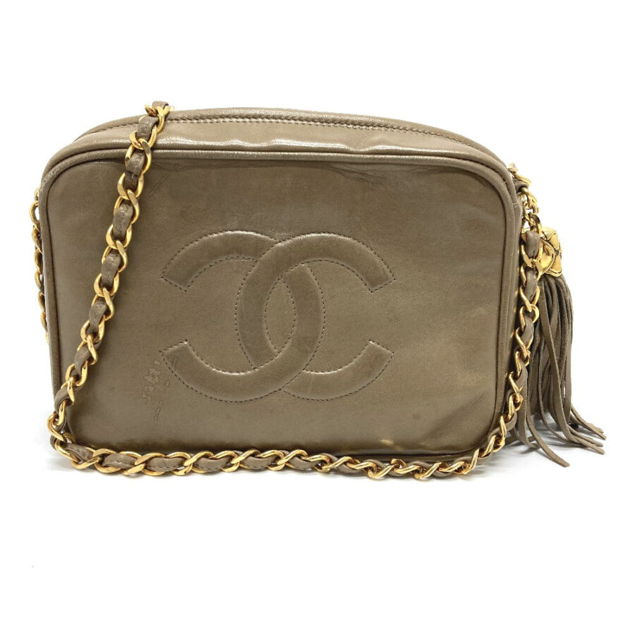 Chanel 30 Lambskin Beige Shoulder Bag | Studio Nafay