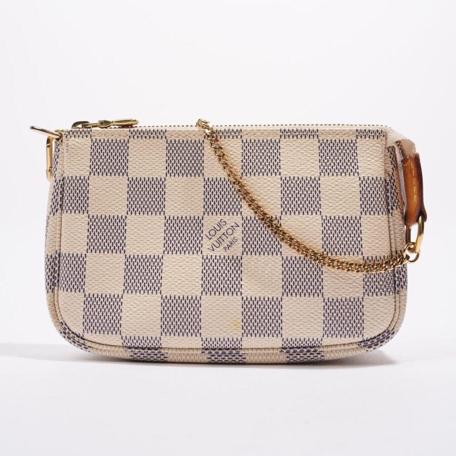 Louis Vuitton Mini Pochette Accessoires Damier Azur Canvas One Size | Studio Nafay