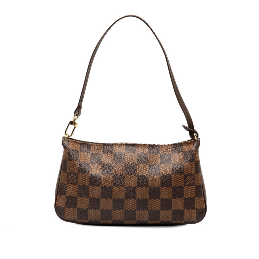 Brown Louis Vuitton Damier Ebene Navona Pouch | Studio Nafay