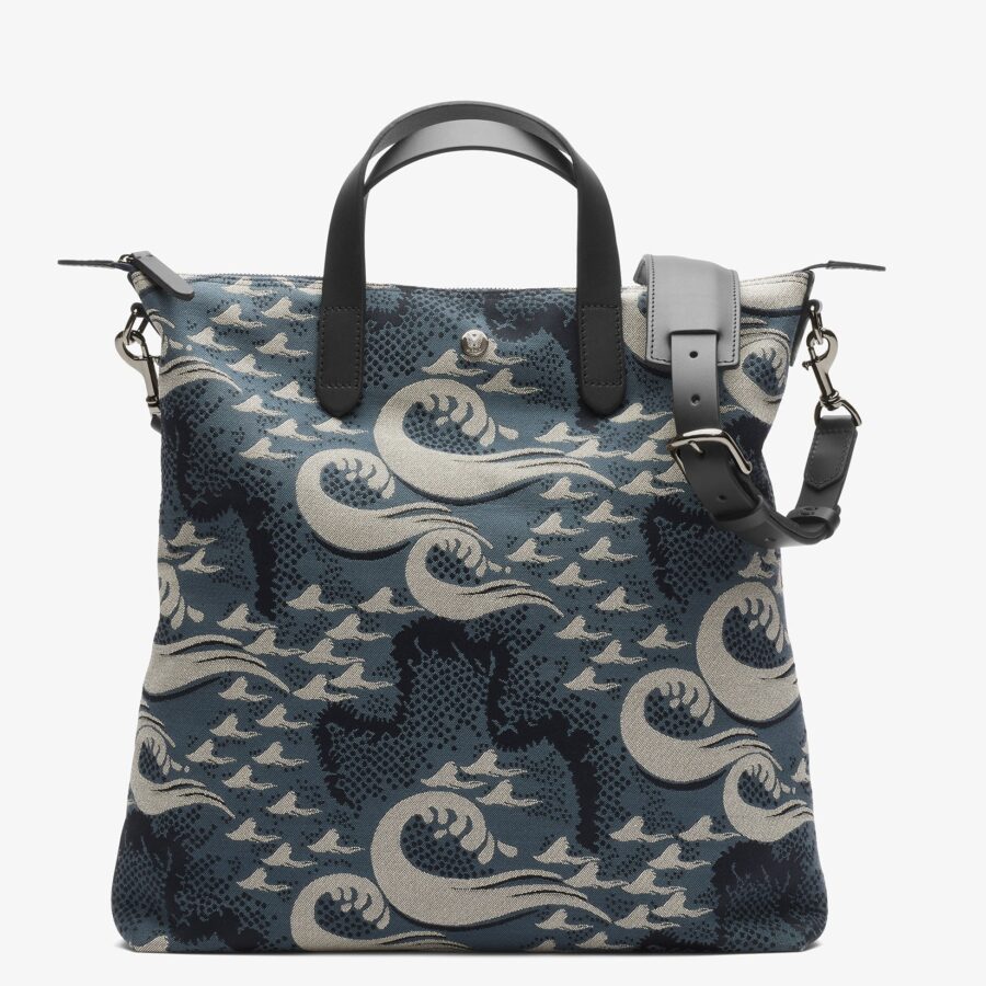 Shopper - Ocean Jacquard/Black | Studio Nafay
