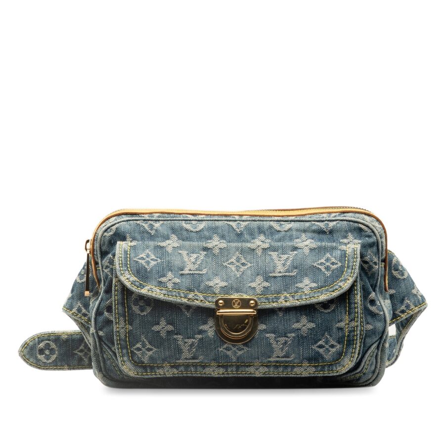 Blue Louis Vuitton Monogram Denim Bum Bag | Studio Nafay