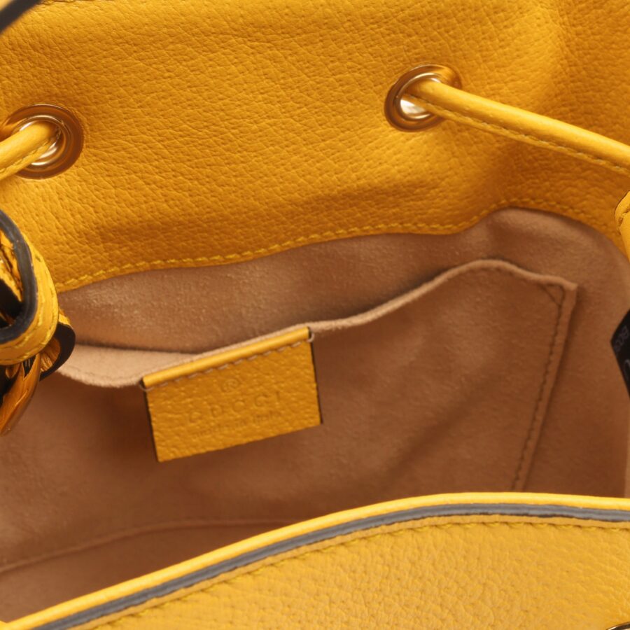 Gucci Ophidia Bucket Bag - Flora Canvas / Yellow (NWT) | Studio Nafay