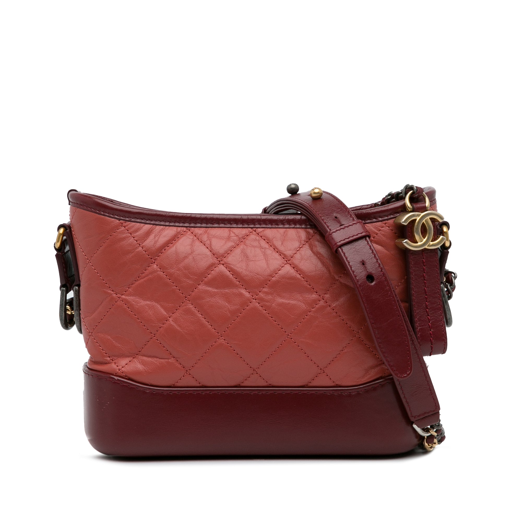 Chanel Gabrielle Small Lambskin Red Crossbody