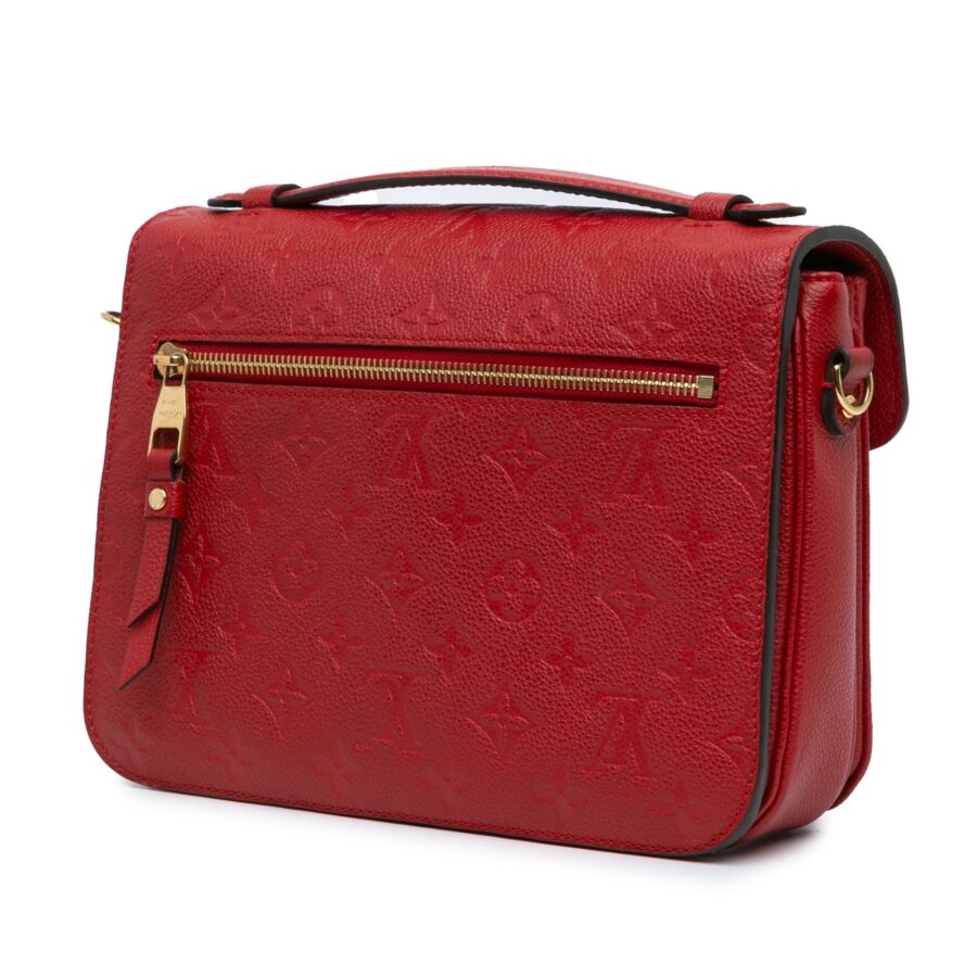 Red Louis Vuitton Monogram Empreinte Pochette Metis Satchel | Studio Nafay