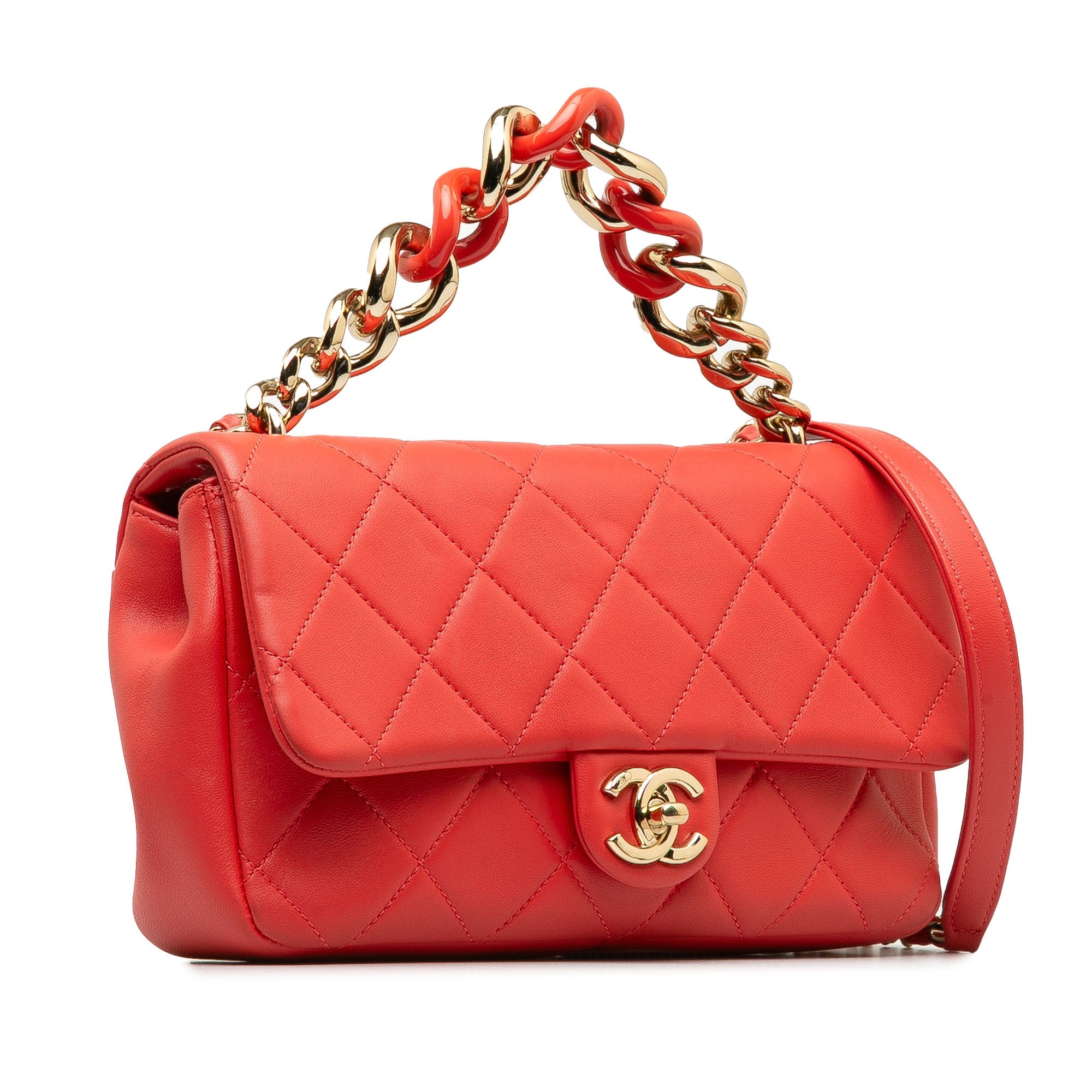 Chanel Small Lambskin Shoulder Bag Style 3