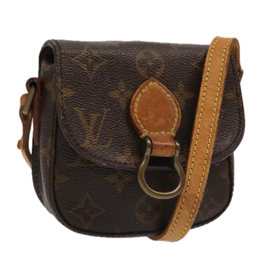 Monogram Canvas Shoulder Bag with Adjustable Strap and Classic Design | Studio Nafay