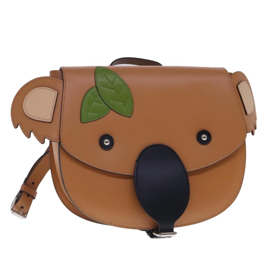 Leather Koala Backpack with Design | Studio Nafay