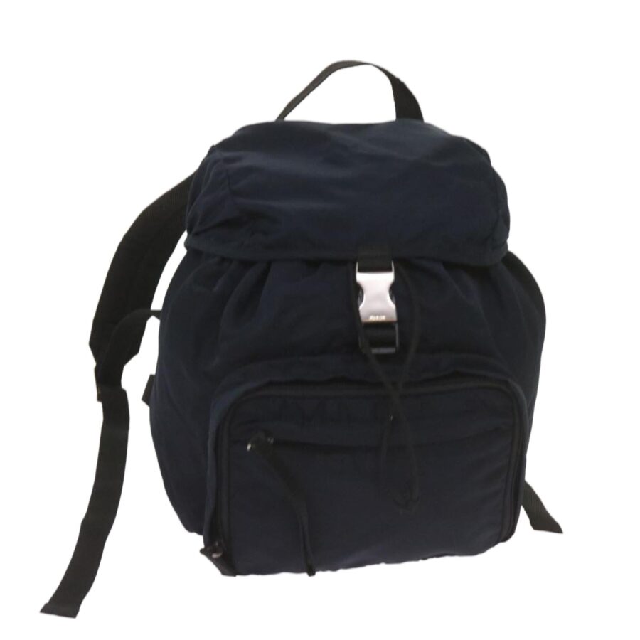 Classic Navy Nylon Backpack | Studio Nafay