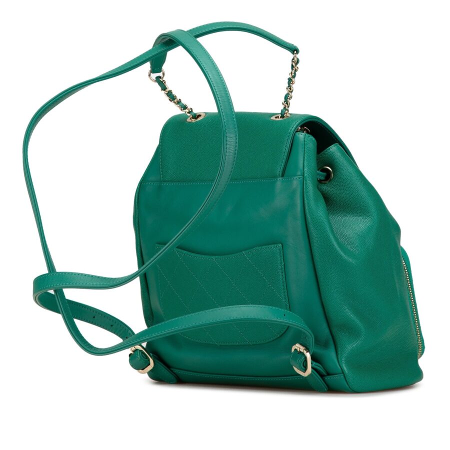 Green Chanel Caviar Business Affinity Backpack | Studio Nafay