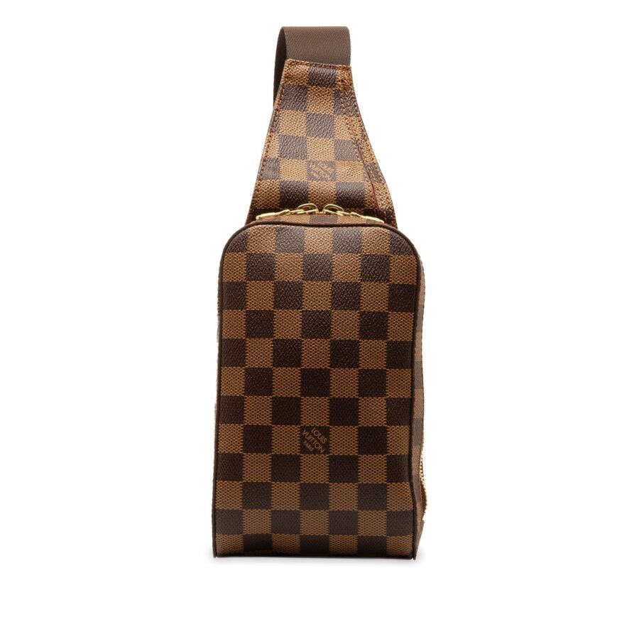 Brown Louis Vuitton Damier Ebene Geronimos Crossbody Bag | Studio Nafay