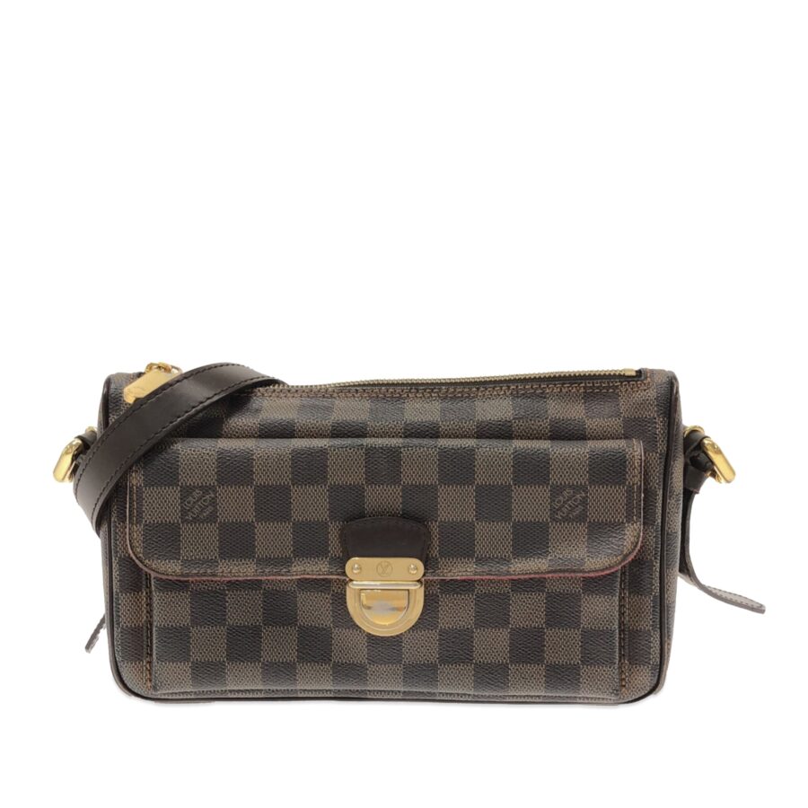 Brown Louis Vuitton Damier Ebene Ravello GM Shoulder Bag | Studio Nafay