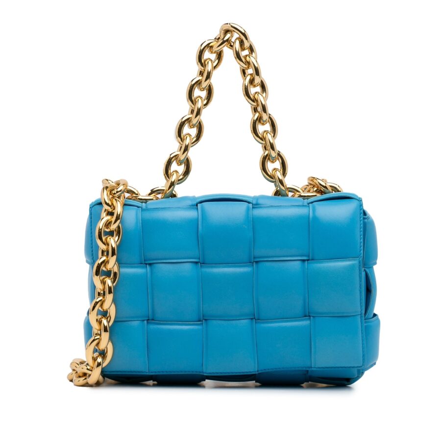 Bottega Veneta Padded Chain Cassette Blue | Studio Nafay