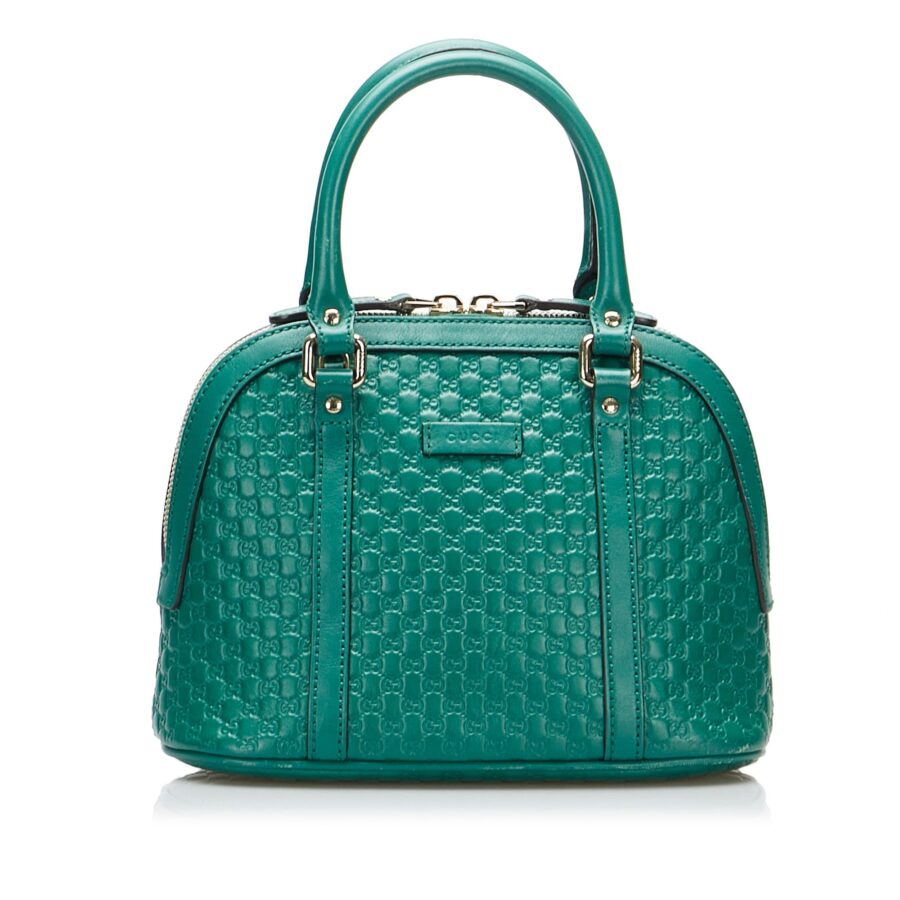 Gucci Dome Handbag Mini Teal Blue Microguccissima | Studio Nafay