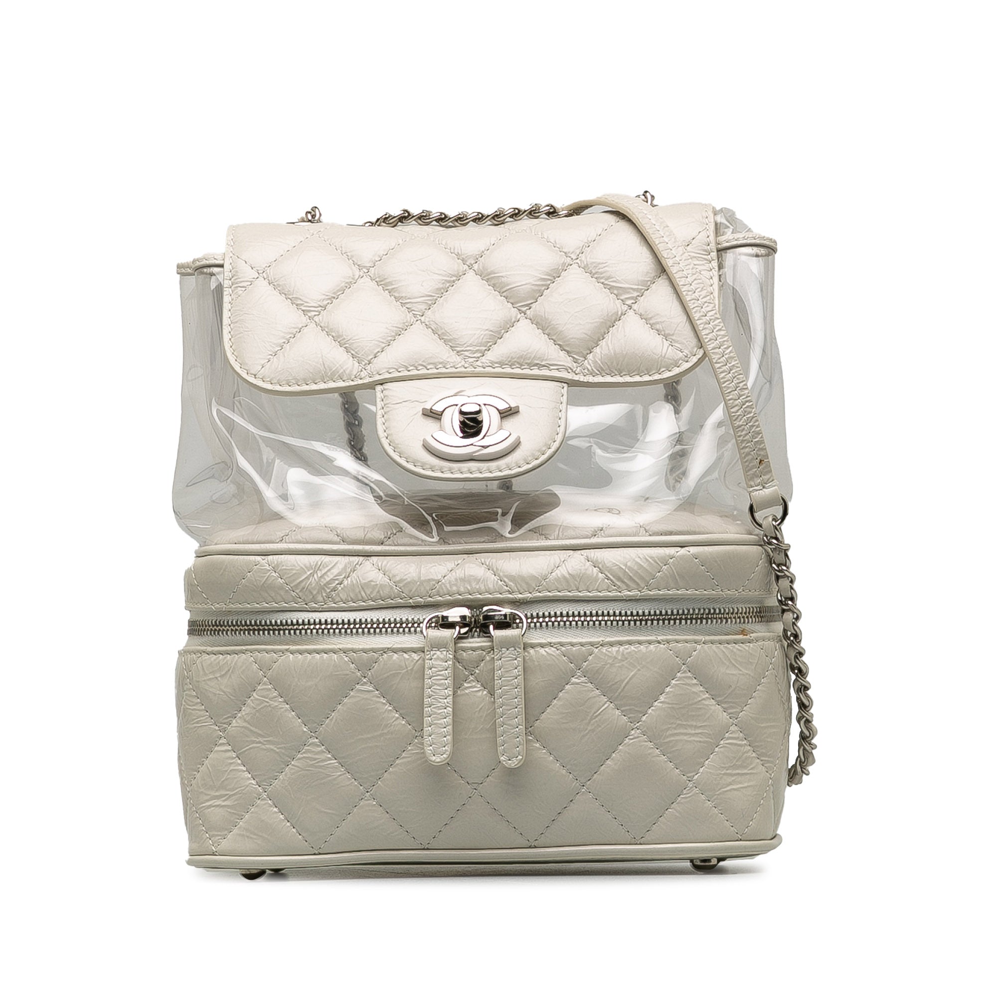 White Chanel Aquarium Backpack