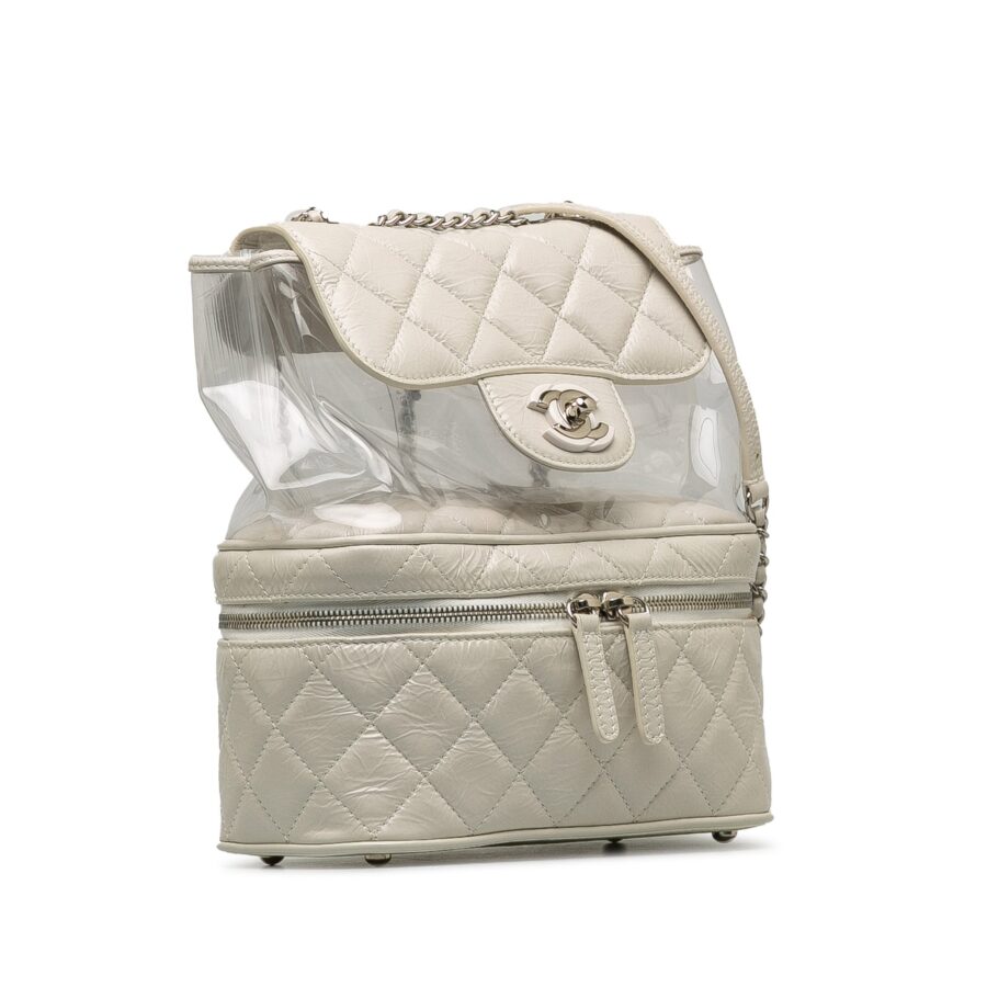 White Chanel Aquarium Backpack | Studio Nafay
