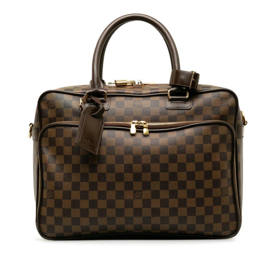 Brown Louis Vuitton Damier Ebene Icare Business Bag | Studio Nafay