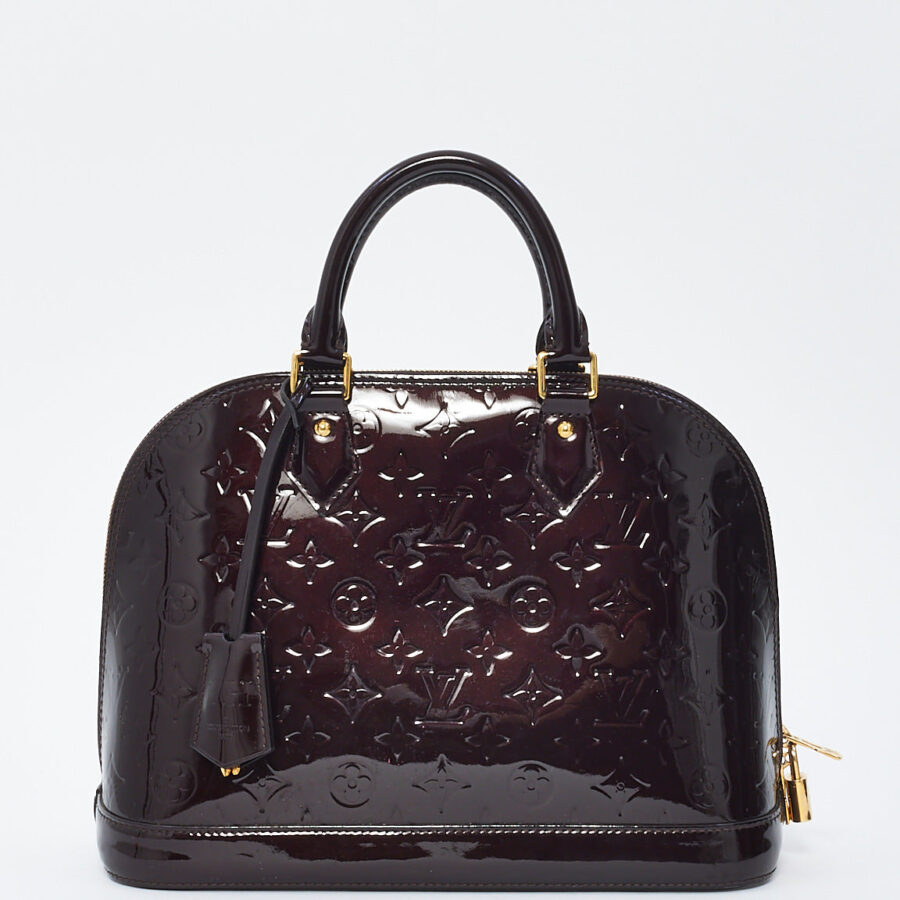 Louis Vuitton Amarante Monogram Vernis Leather Alma PM Bag | Studio Nafay