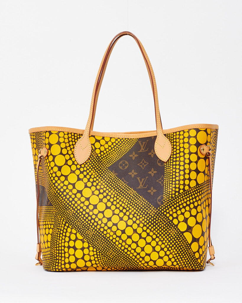 Louis Vuitton x Yayoi Kma Yellow Monogram Waves Neverfull PM Tote | Studio Nafay