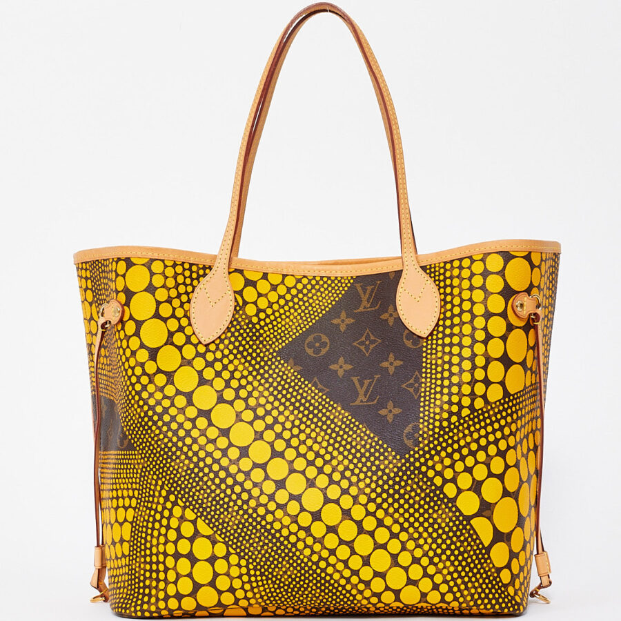 Louis Vuitton x Yayoi Kma Yellow Monogram Waves Neverfull PM Tote | Studio Nafay