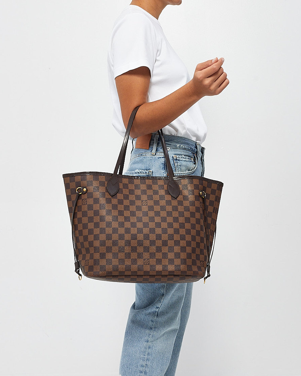 Louis Vuitton Damier Ebene Canvas Neverfull MM – No Pouch