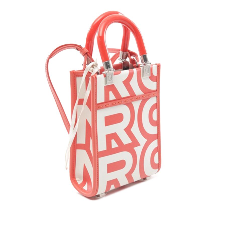 White Fendi Marc Jacobs Mini Leather Sunshine Shopper Tote Satchel | Studio Nafay