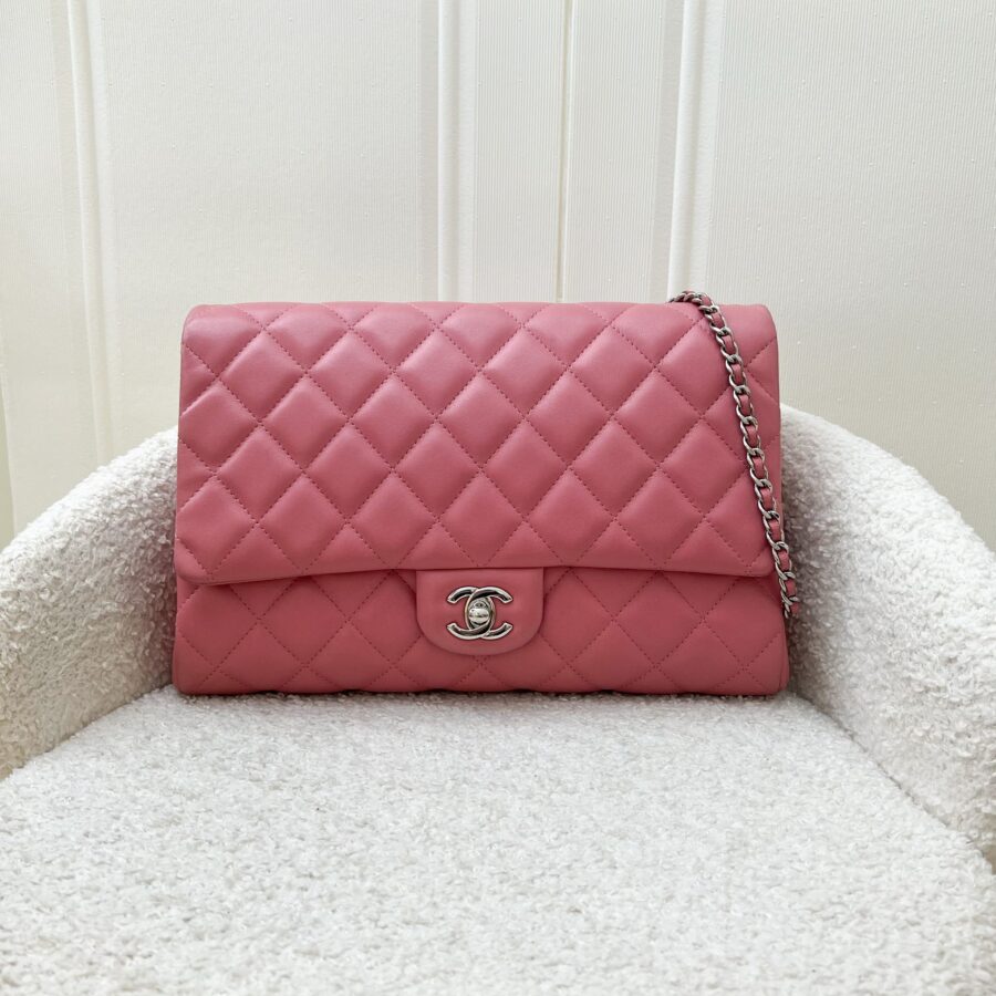 Chanel Timeless Clutch with Chain in Pink Lambskin and SHW | Studio Nafay