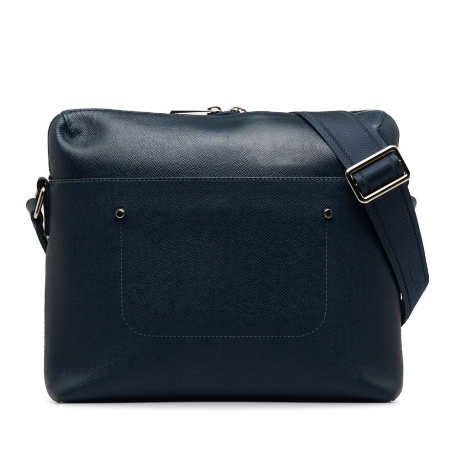 Blue Louis Vuitton Taiga Grigori PM Crossbody Bag | Studio Nafay