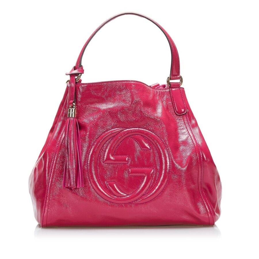 Gucci Soho Cellarius Patent Tote Tote Bag | Studio Nafay
