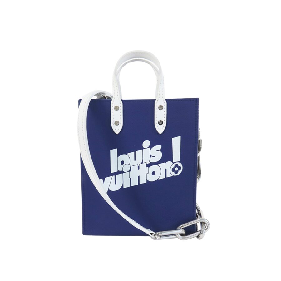 Blue Louis Vuitton Everyday Sac Plat XS Satchel | Studio Nafay