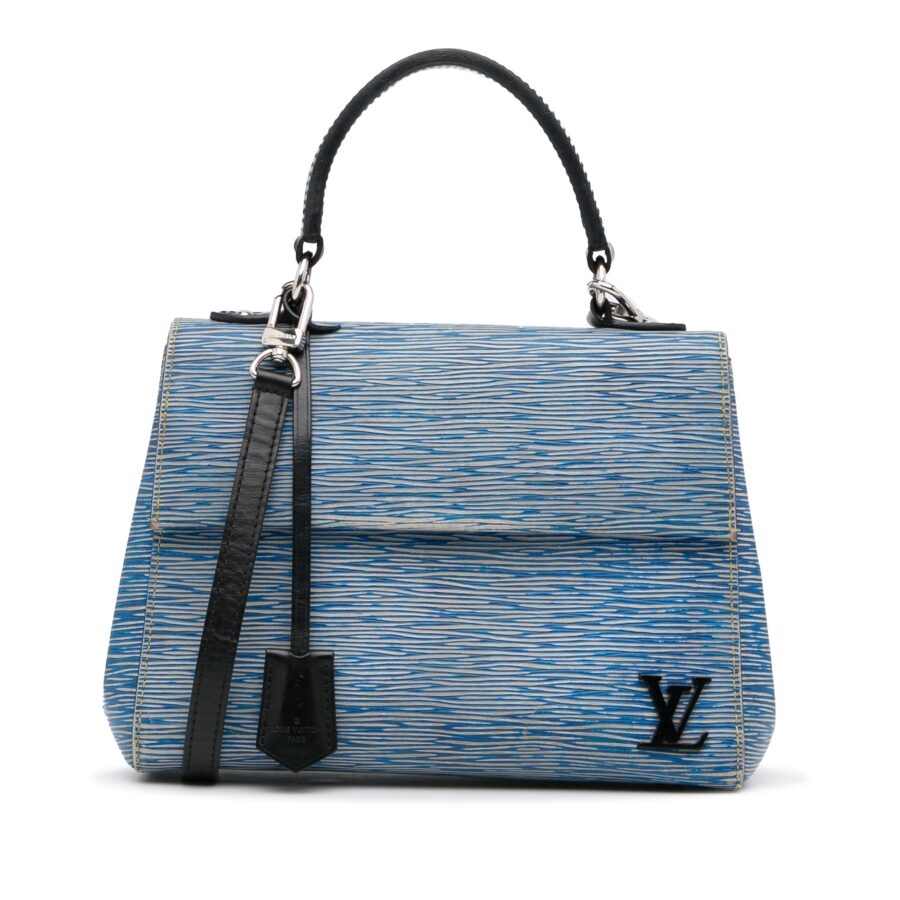 Blue Louis Vuitton Epi Denim Cluny BB Satchel | Studio Nafay