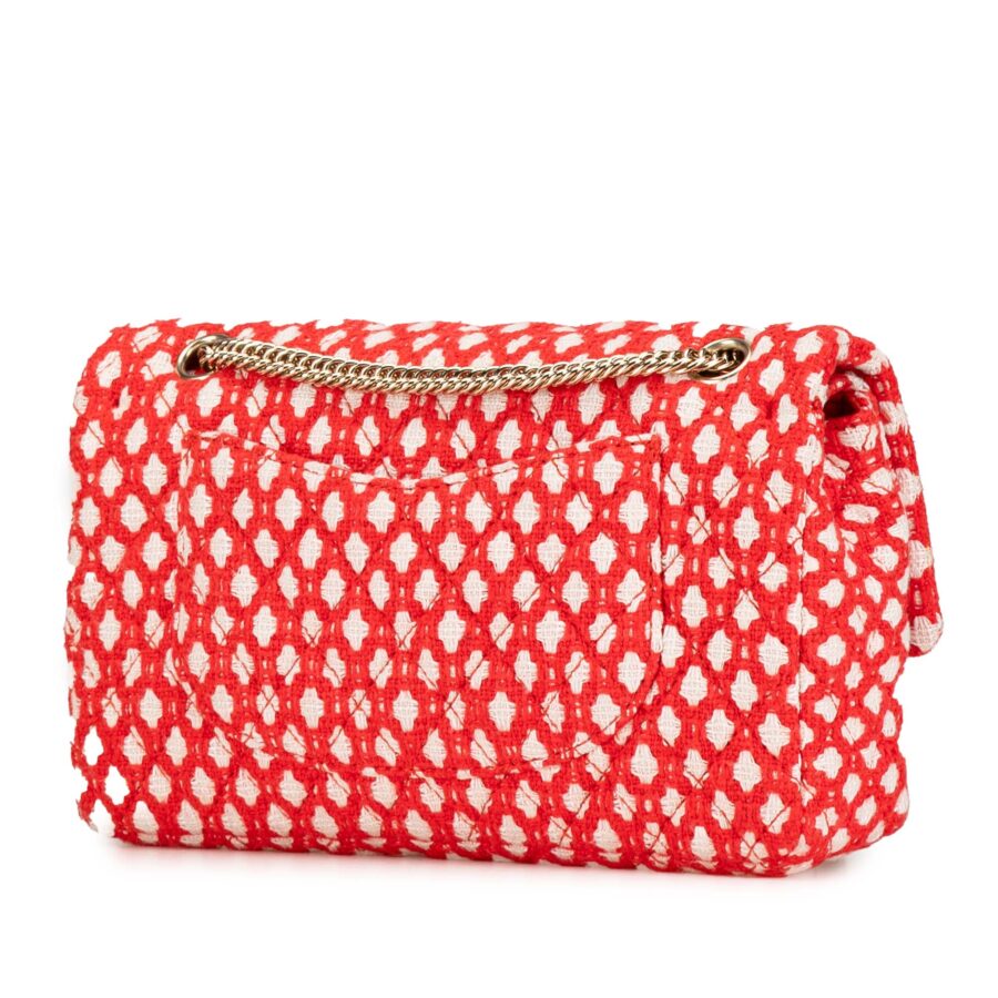 Red Chanel Jumbo Tweed Double Flap Shoulder Bag | Studio Nafay