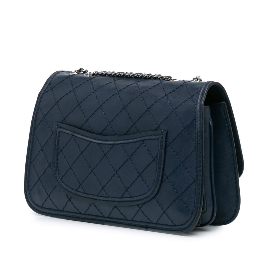 Blue Chanel Medium Stitched Calfskin Citizen Flap Crossbody Bag | Studio Nafay